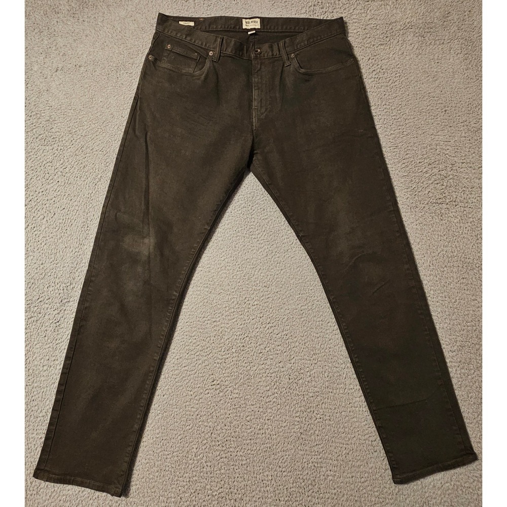 Todd Snyder Mens Slim Fit Pants 35x32 Olive Green Stretch 31-JE037785-GR82